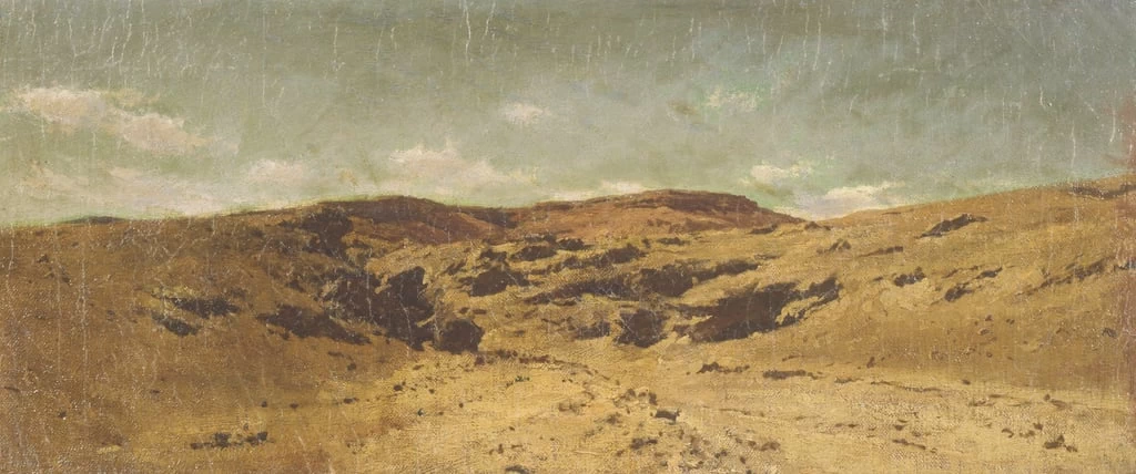 Paesaggio desertico con carovana - Galleria Nazionale d'Arte Moderna, Roma